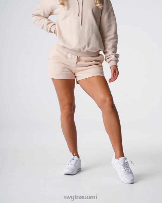 NVGTN Trikoot 8D6ZZ740 NVGTN naiset välttämättömät lounge-shortsit beige elämäntapa