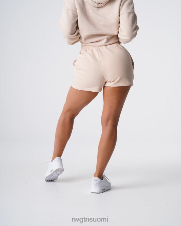 NVGTN Trikoot 8D6ZZ740 NVGTN naiset välttämättömät lounge-shortsit beige elämäntapa