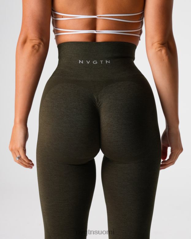NVGTN Leggings 8D6ZZ492 NVGTN naiset contour 2.0 saumattomat leggingsit oliivi kunto