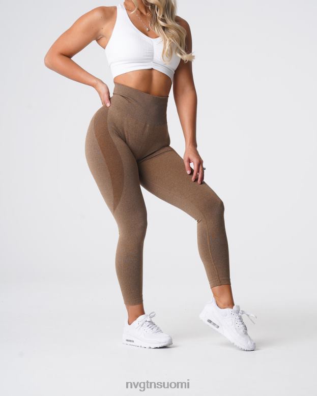 NVGTN Leggings 8D6ZZ510 NVGTN naiset ääriviivat saumattomat leggingsit mokka kunto