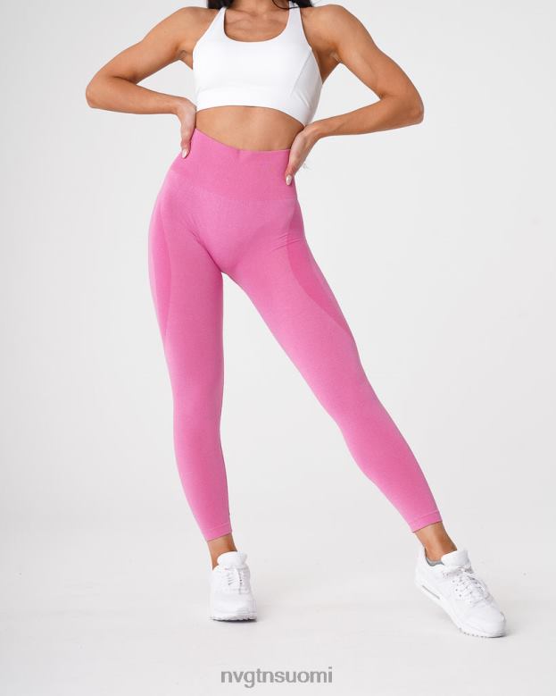 NVGTN Leggings 8D6ZZ516 NVGTN naiset ääriviivat saumattomat leggingsit purukumi pinkki kunto