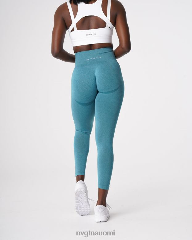 NVGTN Leggings 8D6ZZ534 NVGTN naiset ääriviivat saumattomat leggingsit sinivihreä kunto