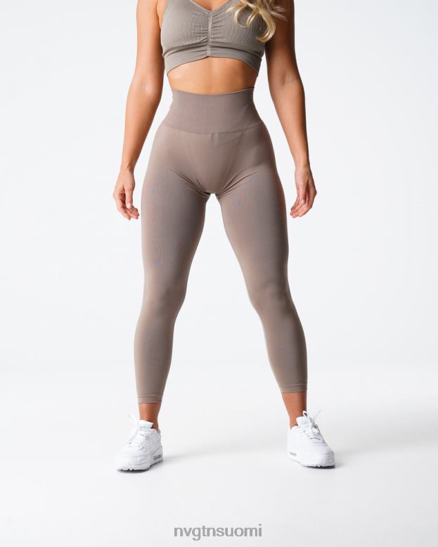 NVGTN Leggings 8D6ZZ558 NVGTN naiset kiinteät saumattomat leggingsit taupe kunto