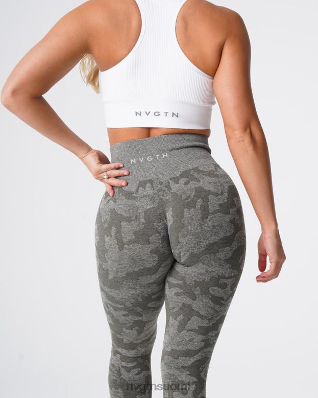 NVGTN Leggings 8D6ZZ675 NVGTN naiset camo saumattomat leggingsit khakin vihreä kunto