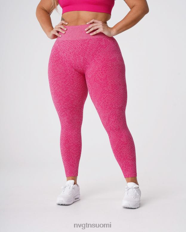 NVGTN Leggings 8D6ZZ693 NVGTN naiset käärmeennahkaiset saumattomat leggingsit fuksia kunto