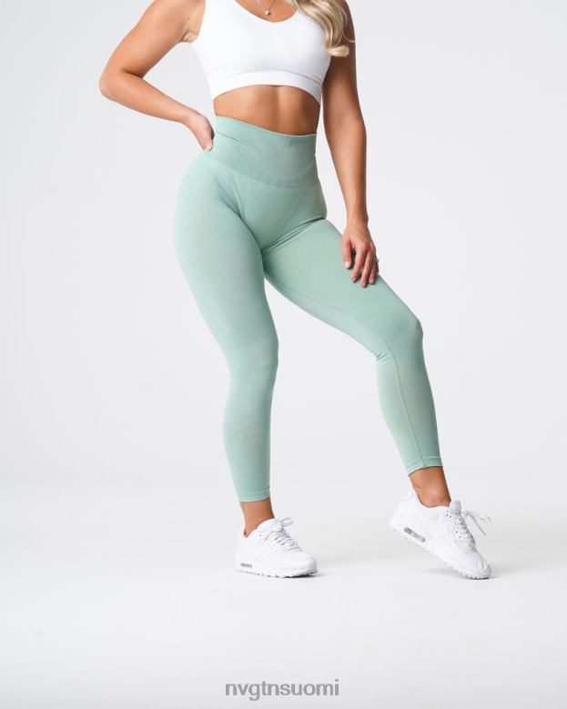 NVGTN Suomi 8D6ZZ631 NVGTN naiset kaarevat saumattomat leggingsit salvian vihreä kunto