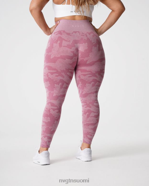 NVGTN Suomi 8D6ZZ670 NVGTN naiset camo saumattomat leggingsit pastelli pinkki kunto