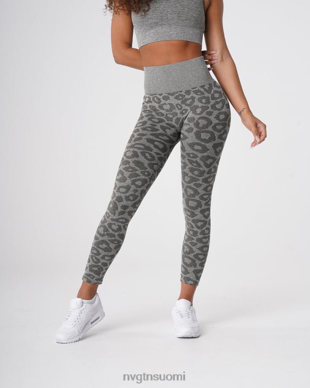 NVGTN Suomi 8D6ZZ685 NVGTN naiset saumattomat leopardi leggingsit khakin vihreä kunto