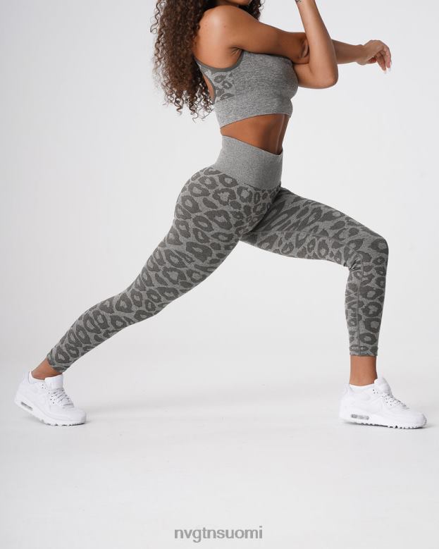 NVGTN Suomi 8D6ZZ685 NVGTN naiset saumattomat leopardi leggingsit khakin vihreä kunto