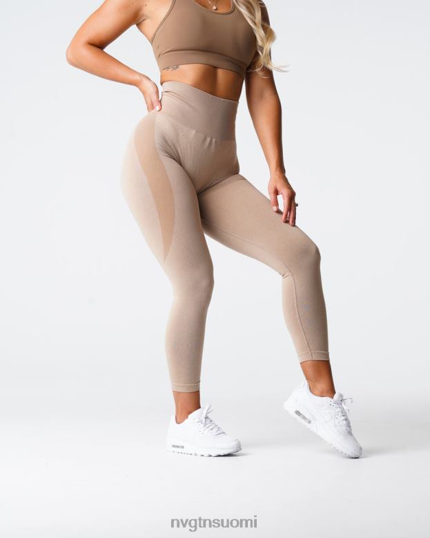NVGTN Trikoot 8D6ZZ509 NVGTN naiset ääriviivat saumattomat leggingsit beige kunto