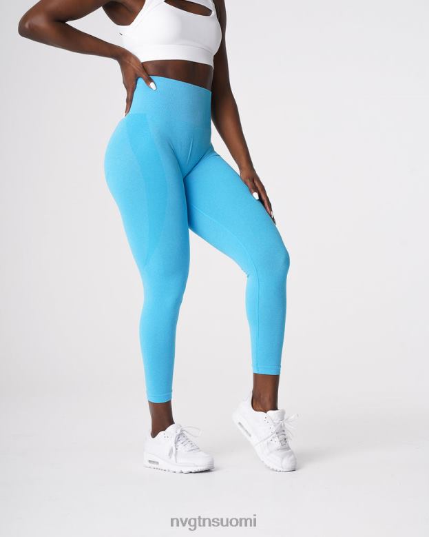 NVGTN Trikoot 8D6ZZ530 NVGTN naiset ääriviivat saumattomat leggingsit aqua kunto