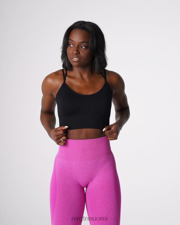 NVGTN Suomi 8D6ZZ162 NVGTN naiset kukoistavat saumattomat rintaliivit musta kunto