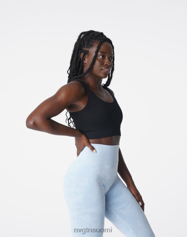 NVGTN Suomi 8D6ZZ196 NVGTN naiset halu uurretut saumattomat rintaliivit musta kunto