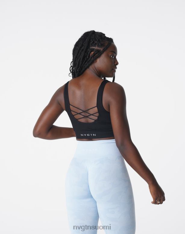 NVGTN Suomi 8D6ZZ196 NVGTN naiset halu uurretut saumattomat rintaliivit musta kunto