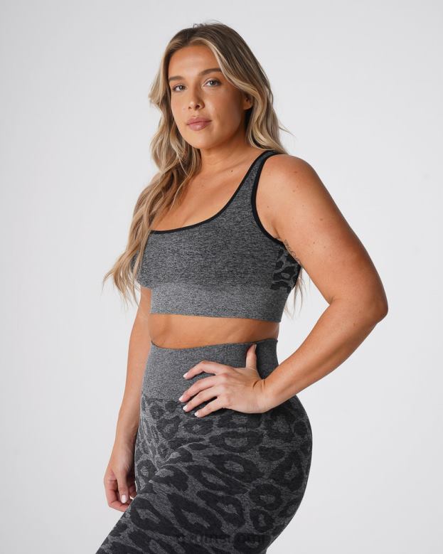 NVGTN Suomi 8D6ZZ213 NVGTN naiset Leopard eclipse saumattomat rintaliivit mustapilkuinen kunto