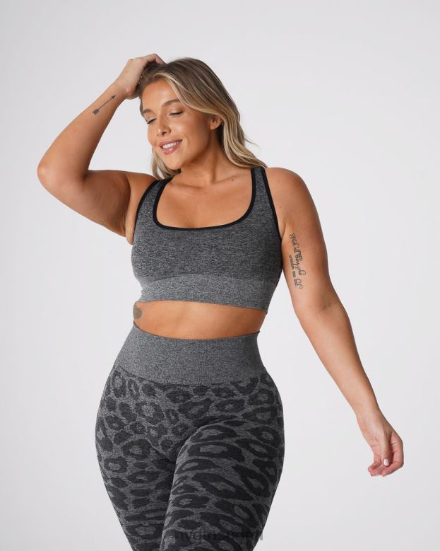 NVGTN Suomi 8D6ZZ213 NVGTN naiset Leopard eclipse saumattomat rintaliivit mustapilkuinen kunto