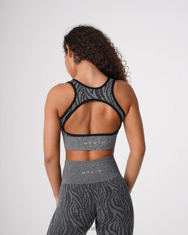 NVGTN Suomi 8D6ZZ214 NVGTN naiset zebra eclipse saumattomat rintaliivit mustapilkuinen kunto