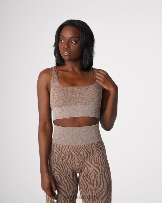 NVGTN Suomi 8D6ZZ217 NVGTN naiset zebra eclipse saumattomat rintaliivit mokka kunto