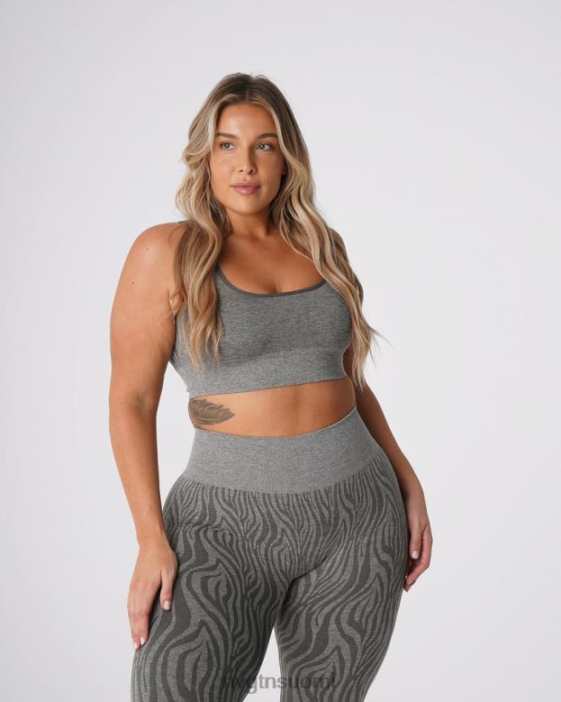 NVGTN Suomi 8D6ZZ220 NVGTN naiset zebra eclipse saumattomat rintaliivit khakin vihreä kunto