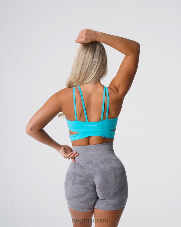 NVGTN Trikoot 8D6ZZ101 NVGTN naiset pyörivät rintaliivit aqua kunto