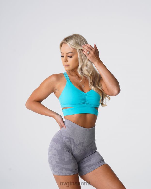 NVGTN Trikoot 8D6ZZ101 NVGTN naiset pyörivät rintaliivit aqua kunto