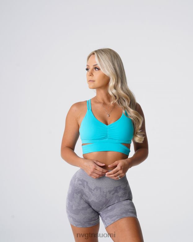 NVGTN Trikoot 8D6ZZ101 NVGTN naiset pyörivät rintaliivit aqua kunto