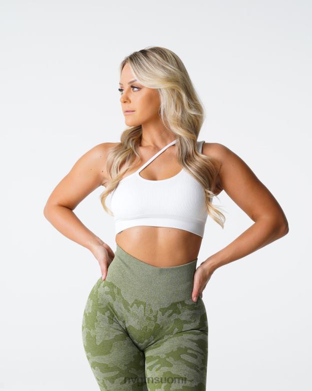 NVGTN Trikoot 8D6ZZ125 NVGTN naiset virtaviivaiset saumattomat rintaliivit valkoinen kunto