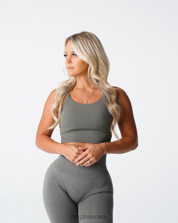 NVGTN Trikoot 8D6ZZ191 NVGTN naiset poise-rintaliivit khakin vihreä kunto