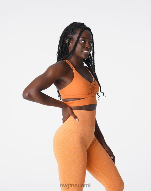 NVGTN Trikoot 8D6ZZ194 NVGTN naiset pyörivät rintaliivit poltettu appelsiini kunto