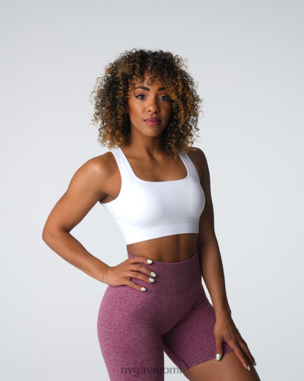 NVGTN Trikoot 8D6ZZ2 NVGTN naiset vahvistavat saumattomat rintaliivit valkoinen kunto