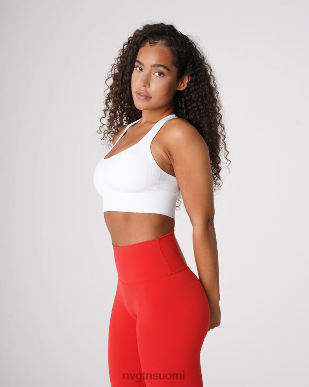 NVGTN Trikoot 8D6ZZ41 NVGTN naiset Ignite saumattomat rintaliivit valkoinen kunto