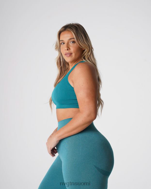 NVGTN Trikoot 8D6ZZ65 NVGTN naiset galaxy uurretut saumattomat rintaliivit sinivihreä kunto