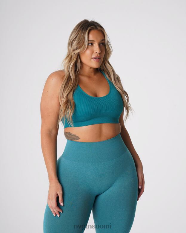 NVGTN Trikoot 8D6ZZ65 NVGTN naiset galaxy uurretut saumattomat rintaliivit sinivihreä kunto