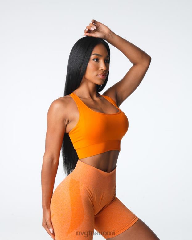 NVGTN Trikoot 8D6ZZ8 NVGTN naiset kukoistavat saumattomat rintaliivit poltettu appelsiini kunto