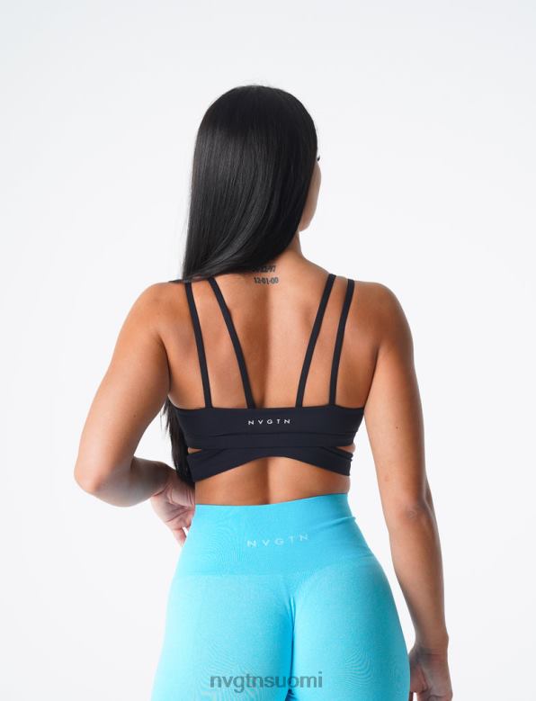 NVGTN Trikoot 8D6ZZ98 NVGTN naiset pyörivät rintaliivit musta kunto