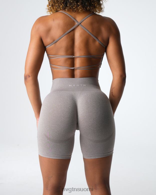 NVGTN Suomi 8D6ZZ324 NVGTN naiset ääriviivat saumattomat shortsit taupe kunto