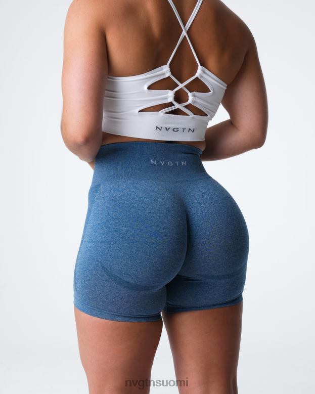 NVGTN Suomi 8D6ZZ328 NVGTN naiset ääriviivat saumattomat shortsit liuskekiven sininen kunto