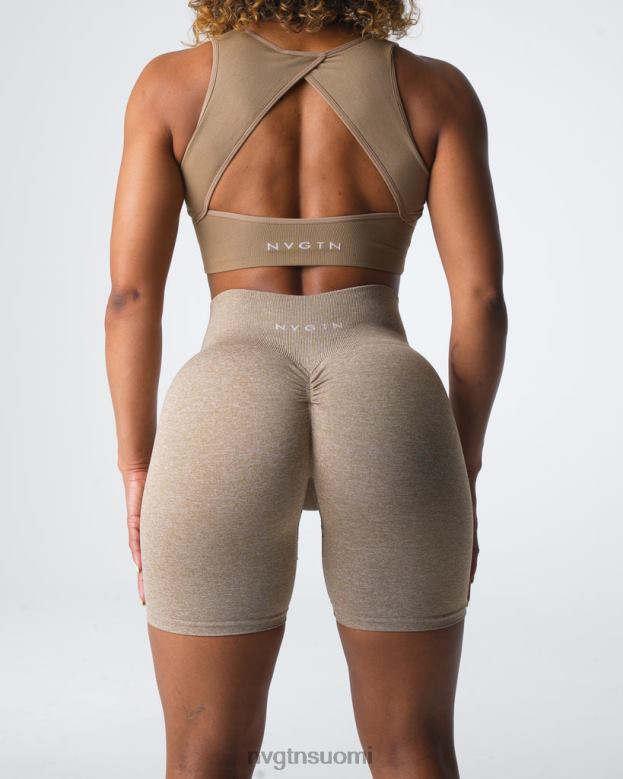 NVGTN Suomi 8D6ZZ414 NVGTN naiset saumattomat scrunch shortsit beige kunto
