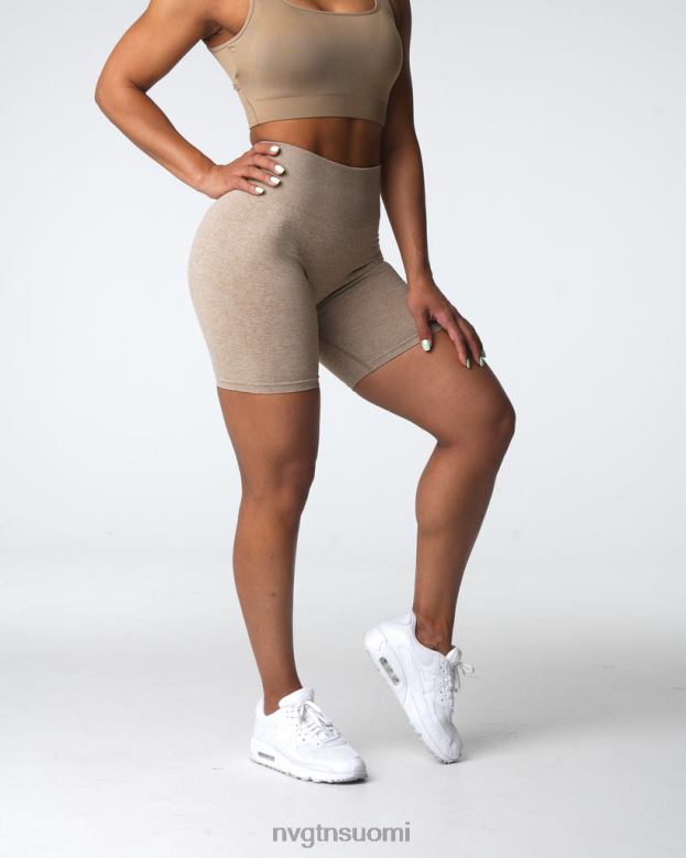 NVGTN Suomi 8D6ZZ414 NVGTN naiset saumattomat scrunch shortsit beige kunto