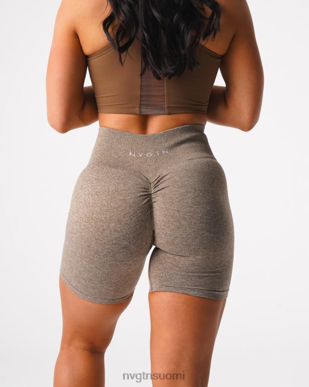 NVGTN Suomi 8D6ZZ418 NVGTN naiset saumattomat scrunch shortsit mokka kunto