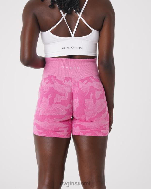 NVGTN Suomi 8D6ZZ439 NVGTN naiset camo saumattomat shortsit purukumi pinkki kunto