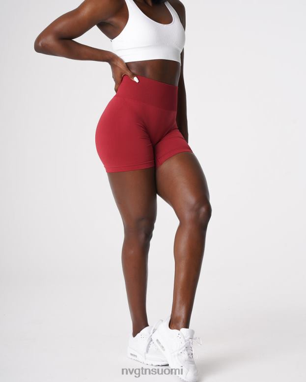 NVGTN Suomi 8D6ZZ460 NVGTN naiset kiinteät saumattomat shortsit karmiininpunainen kunto