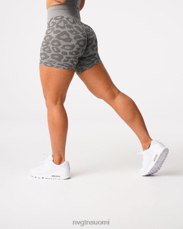 NVGTN Suomi 8D6ZZ468 NVGTN naiset saumattomat leopardishortsit khakin vihreä kunto