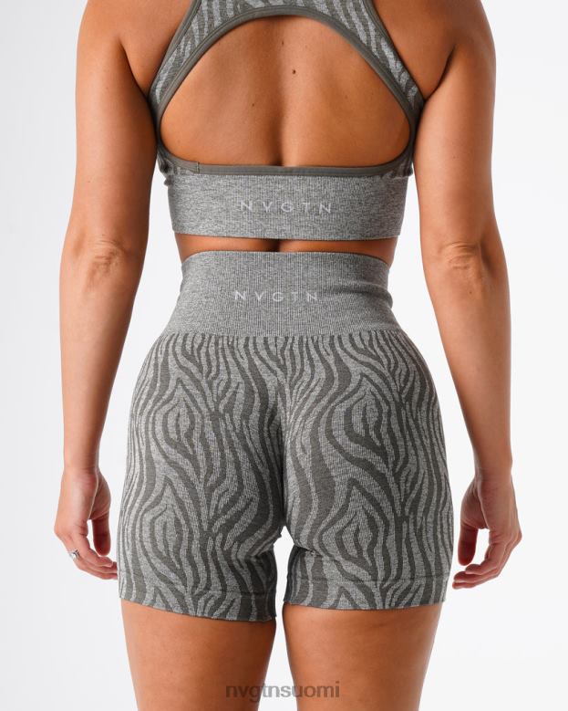 NVGTN Suomi 8D6ZZ471 NVGTN naiset saumattomat seepra-shortsit khakin vihreä kunto