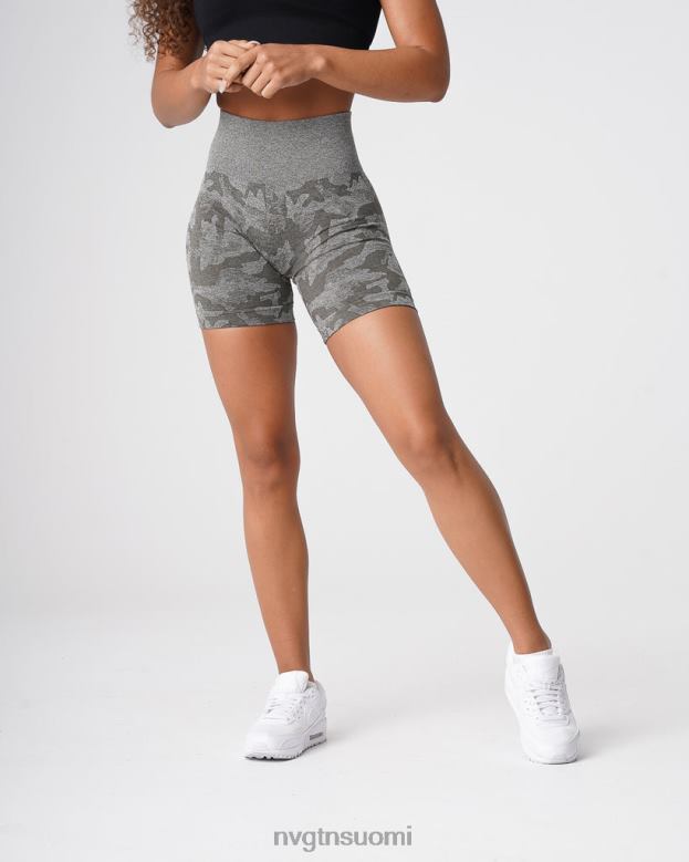 NVGTN Trikoot 8D6ZZ440 NVGTN naiset camo saumattomat shortsit khakin vihreä kunto