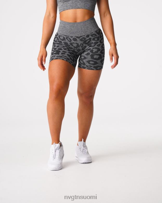 NVGTN Trikoot 8D6ZZ467 NVGTN naiset saumattomat leopardishortsit mustapilkuinen kunto