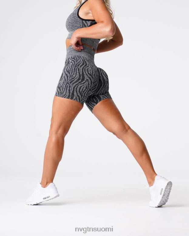 NVGTN Trikoot 8D6ZZ470 NVGTN naiset saumattomat seepra-shortsit mustapilkuinen kunto