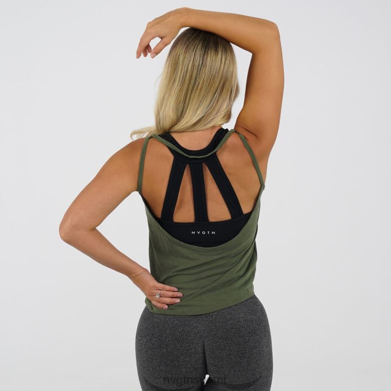 NVGTN Suomi 8D6ZZ303 NVGTN naiset virtaussäiliö khakin vihreä kunto