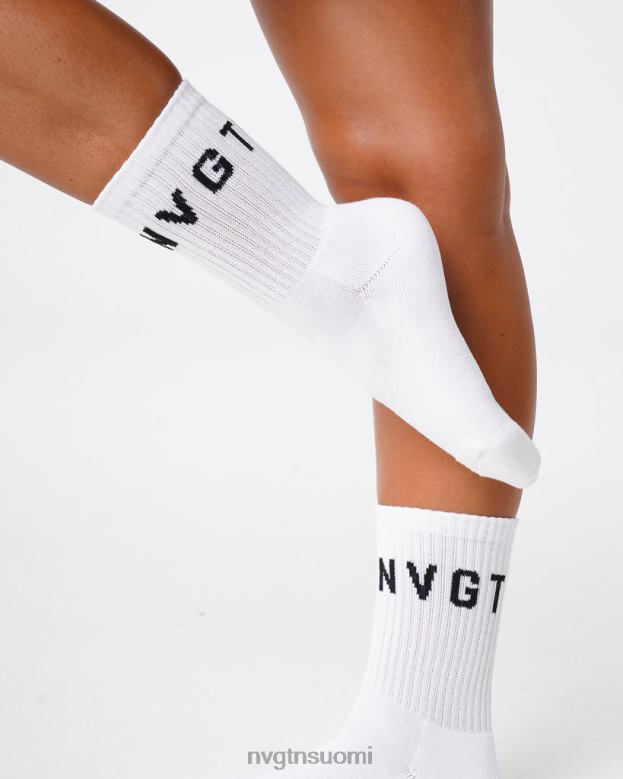 NVGTN Suomi 8D6ZZ714 NVGTN naiset miehistön sukat valkoinen kunto
