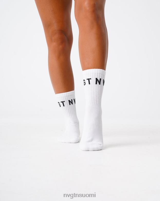 NVGTN Suomi 8D6ZZ714 NVGTN naiset miehistön sukat valkoinen kunto